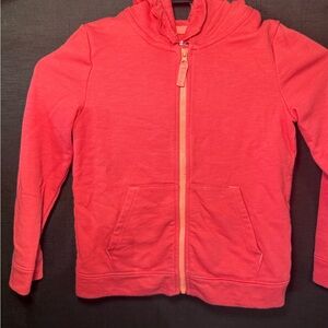 Cat & Jack Girls Coral-Red Zip Hoodie